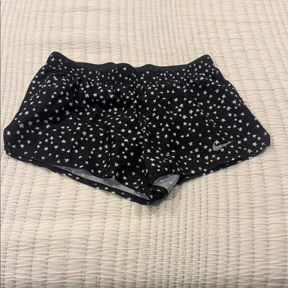 Nike Black and White Star Pattern Shorts